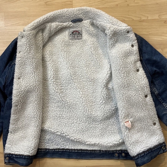 Levi's Authentic Sherpa Lined Denim Jacket VTG 1990’s Men's 50 L Made USA - Picture 5 of 13